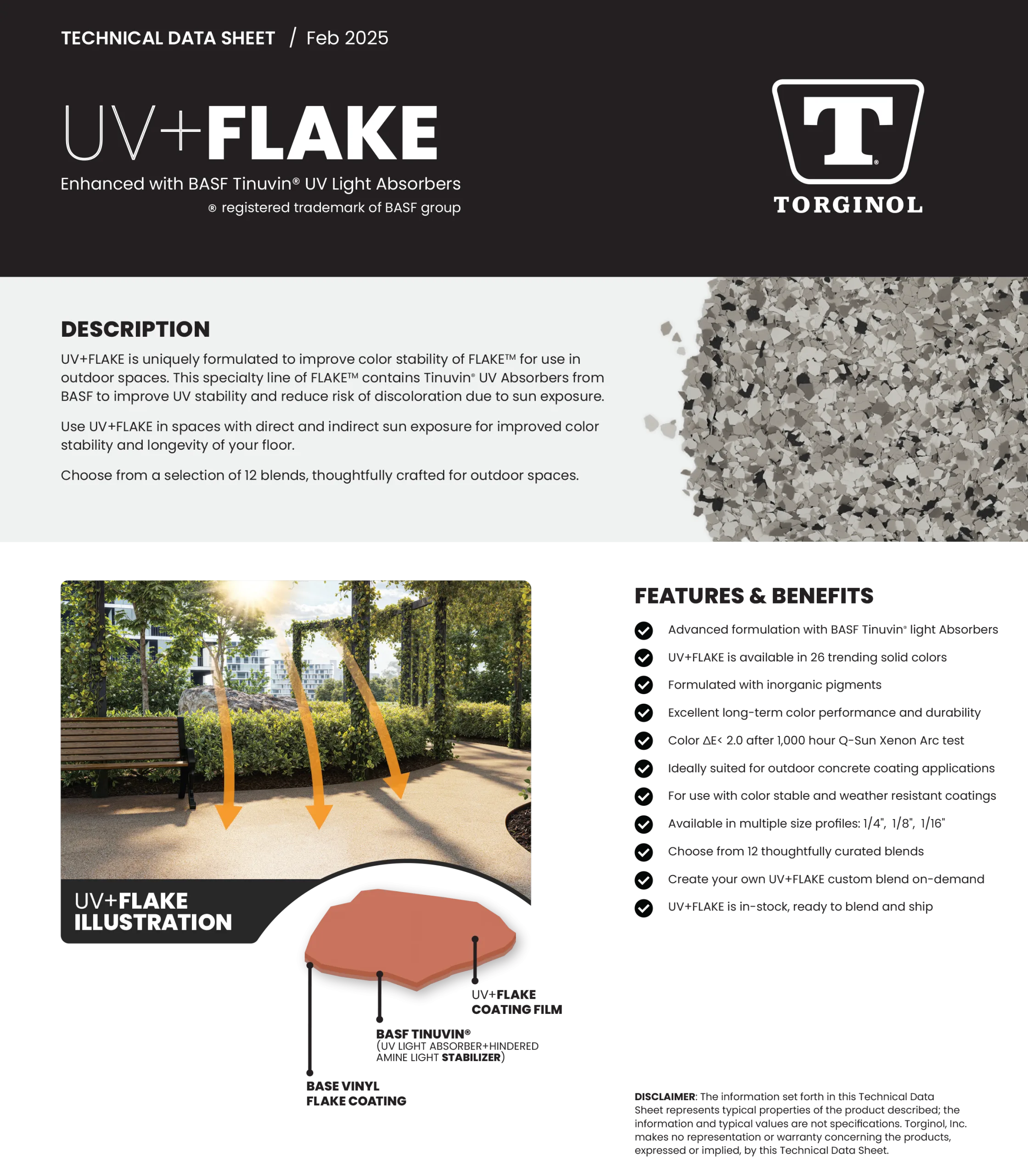 Features and Benefit Data Sheet for Pool Deck Coatings