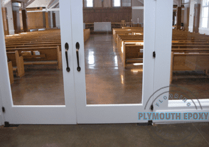 Acid Stained Church Floor, Color Sand