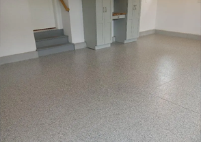 Garage Flooring, Epoxy Color Flake, Color Gravel