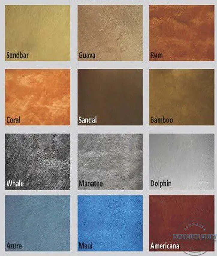 Metallic Epoxy Color Chart