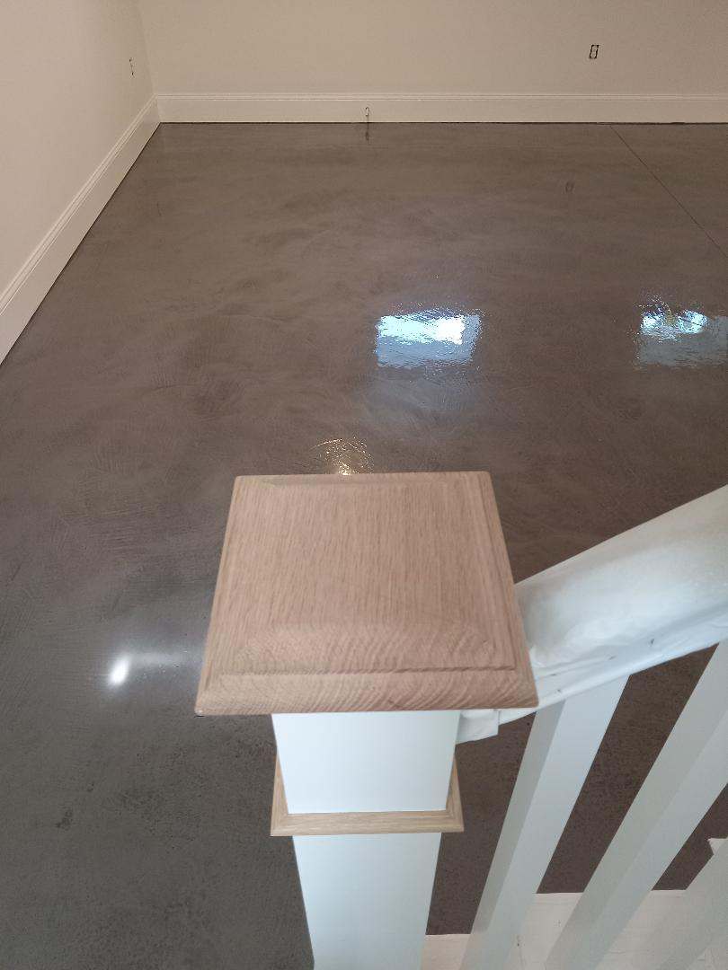 Basement Epoxy. Quincy, MA. Color: Manatee