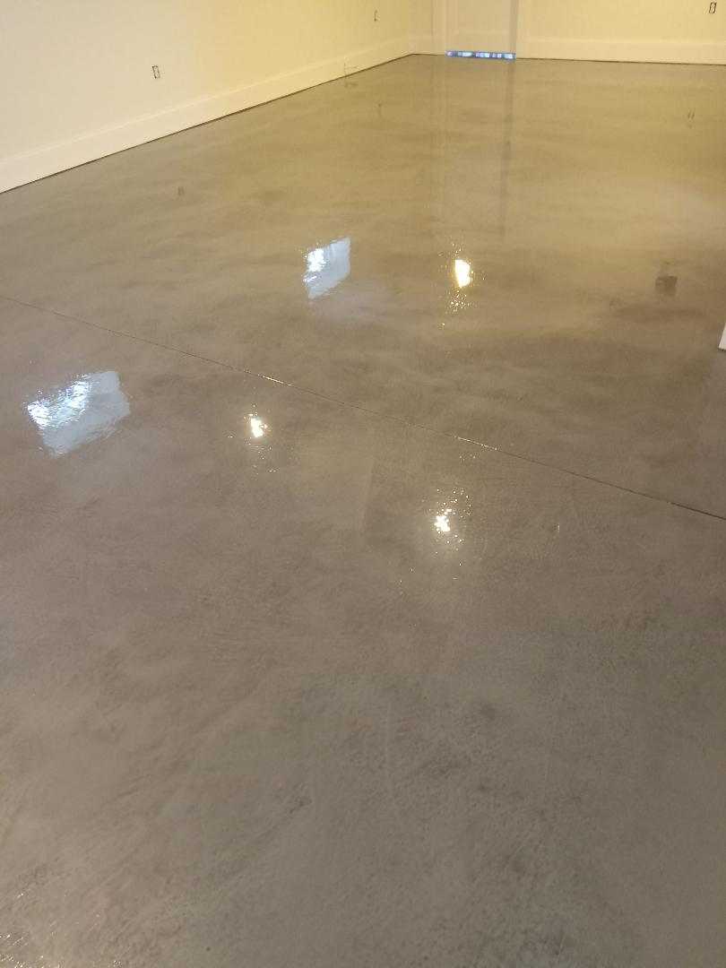Metallic Epoxy Flooring. Plymouth, MA. Color: Manatee