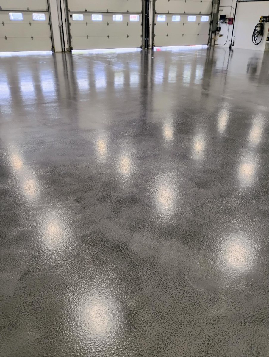 Contractor Bay Epoxy Flooring. Pembroke, MA. Color: Manatee