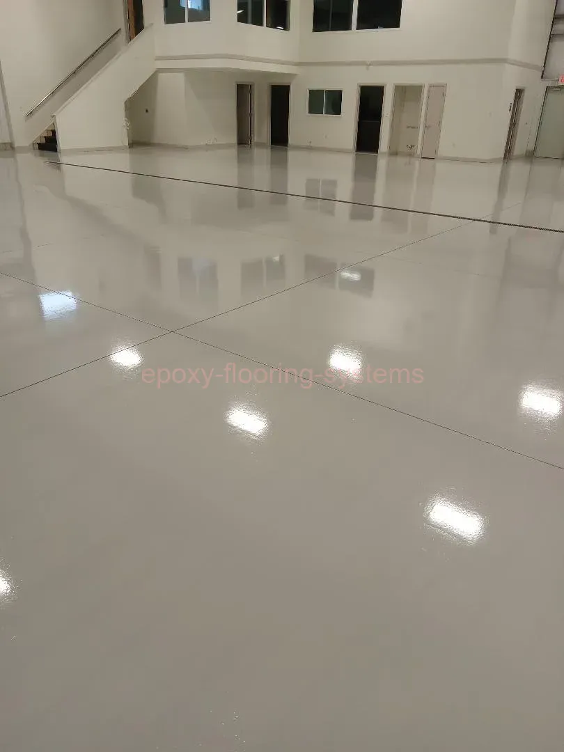 Warehouse Flooring. Hanover, MA. Color: Light Gray